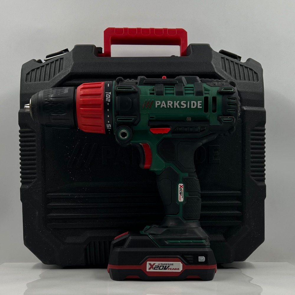 PARKSIDE 20V CORDELESS HAMMER DRILL PSBSA 20 Li A1 2 X BATTERIES AND